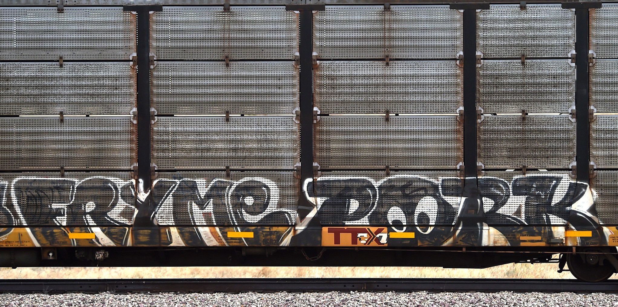 Graffiti rail cars
